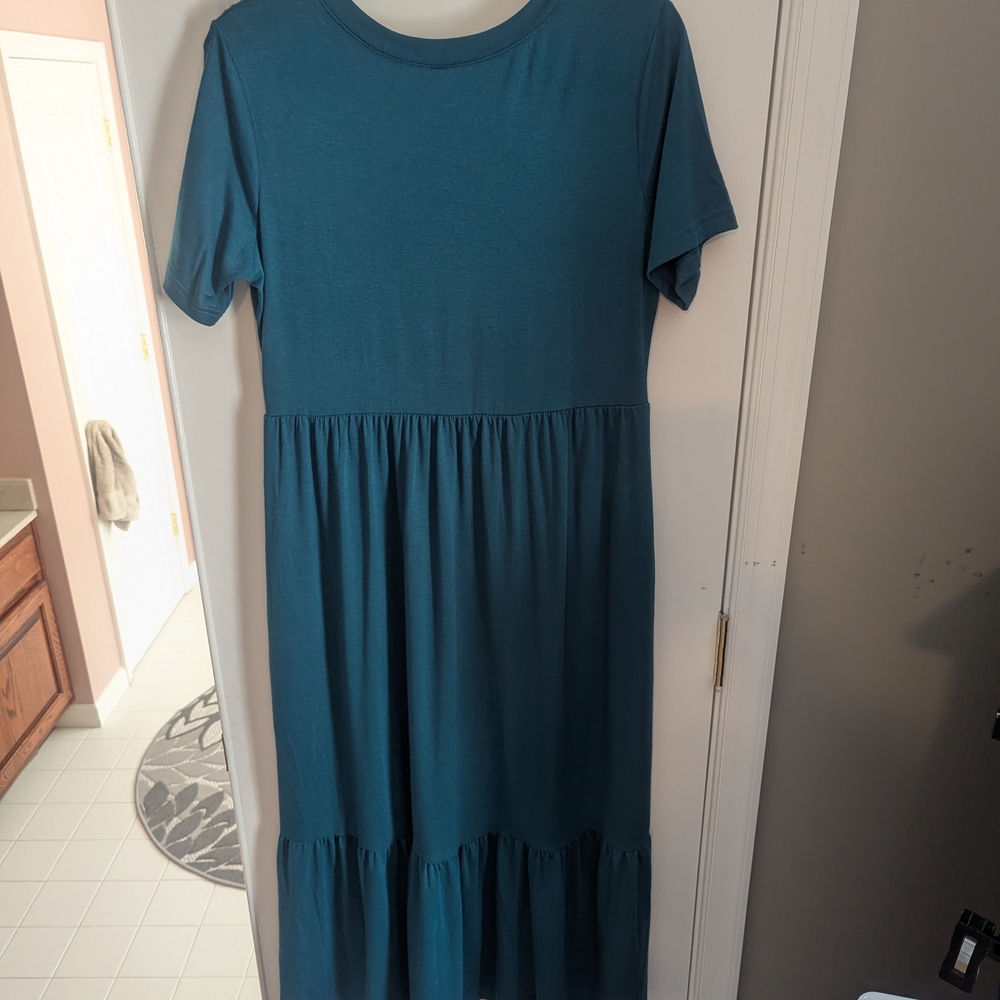 Chic Teal Maxi Dress